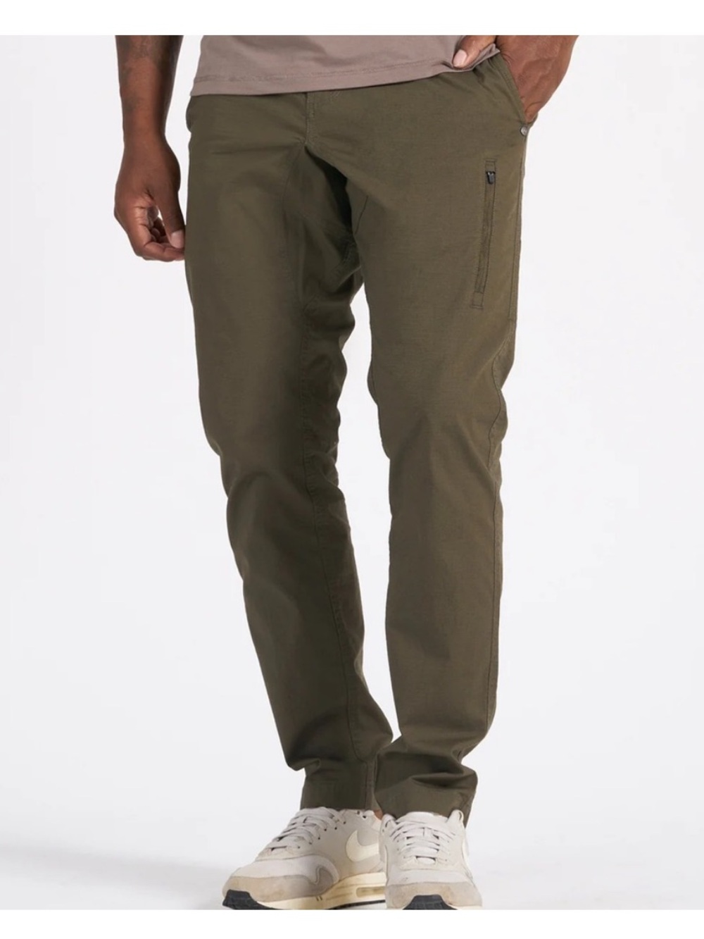 Vuori Pants Mens Khaki Green Med Ripstop Climber Joggers DuraTerra Trail 31x33